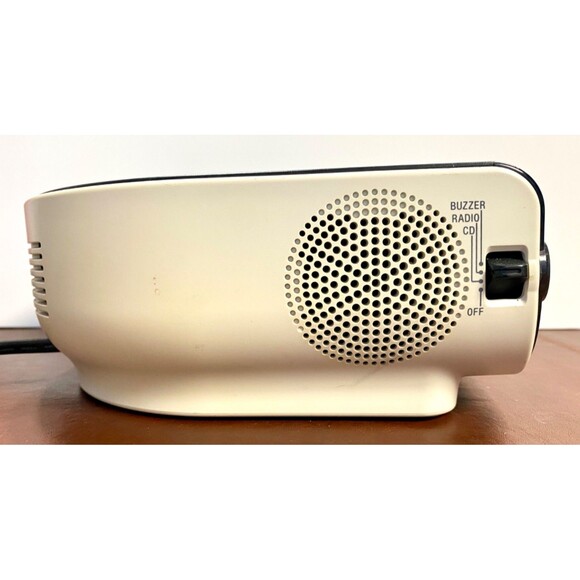 White Sony Dream Machine FM/AM Radio CD Player Dual Alarm Clock ICF-CD815 Tested - Picture 5 of 7